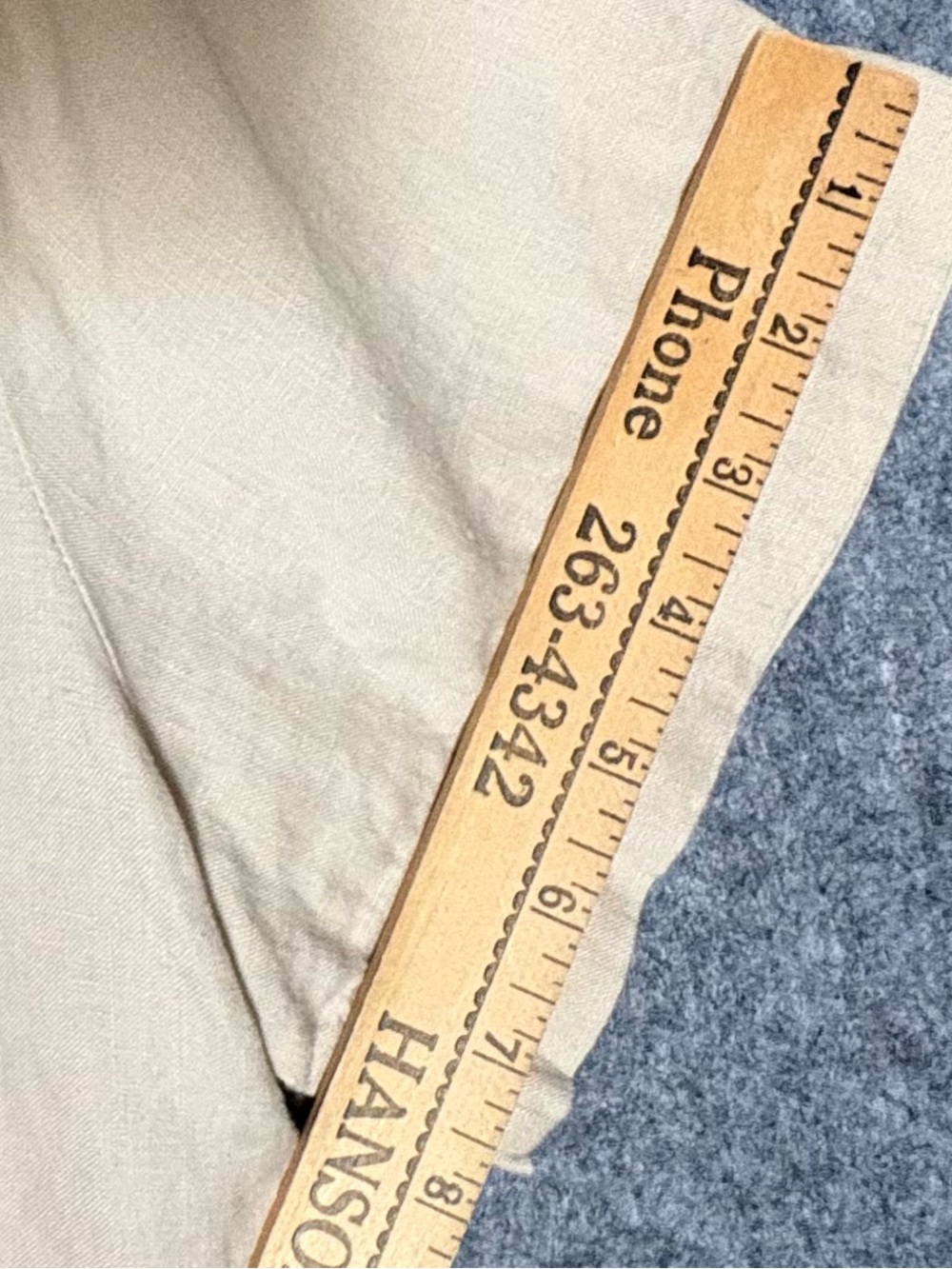 Quince Womens Flax Linen Button Shirt L Relaxed Oversized Boxy Top Driftwood - Picture 9 of 9